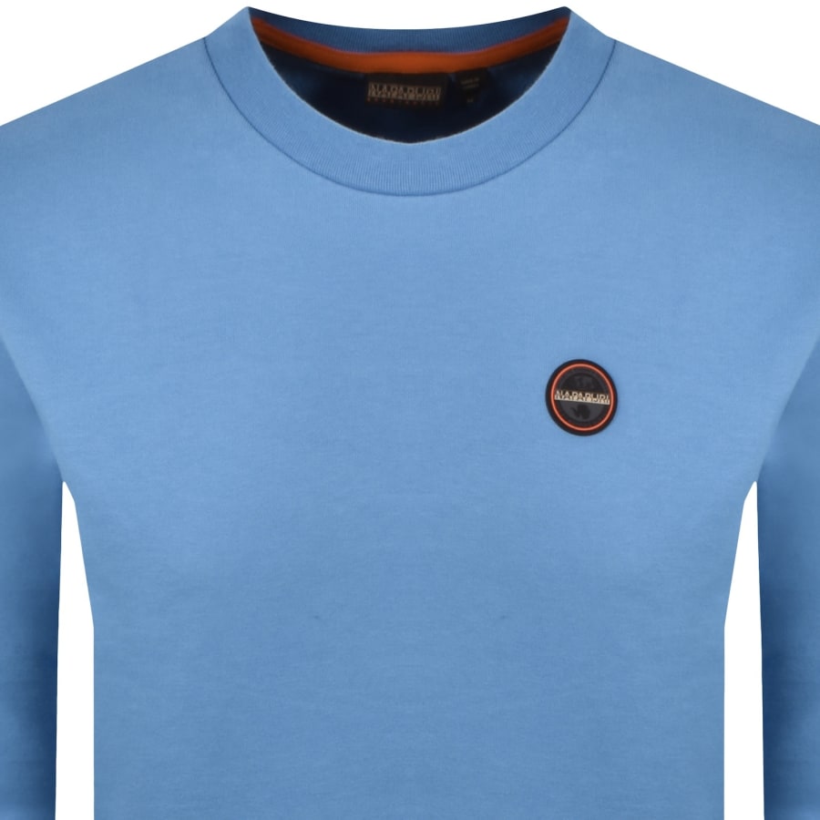 Image number 2 for Napapijri Badge Sweatshirt Blue
