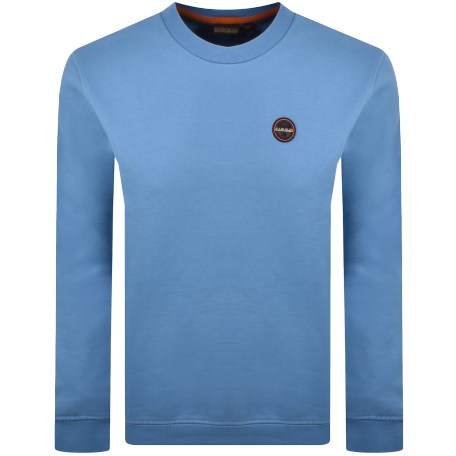 Image number 1 for Napapijri Badge Sweatshirt Blue