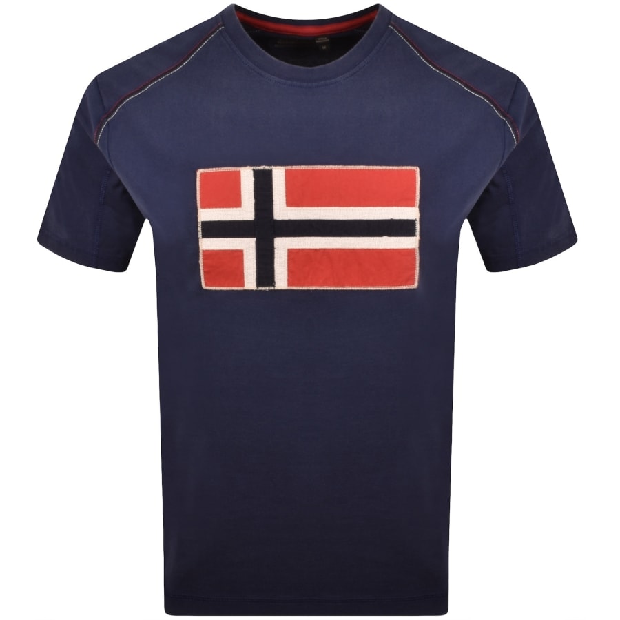 Image number 2 for Napapijri S-Reflect T Shirt Navy