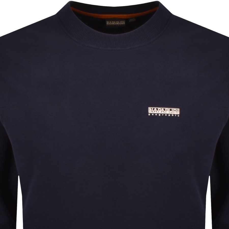 Image number 2 for Napapijri Badge Sweatshirt Navy