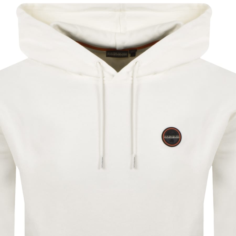 Image number 2 for Napapijri B Badge Hoodie White