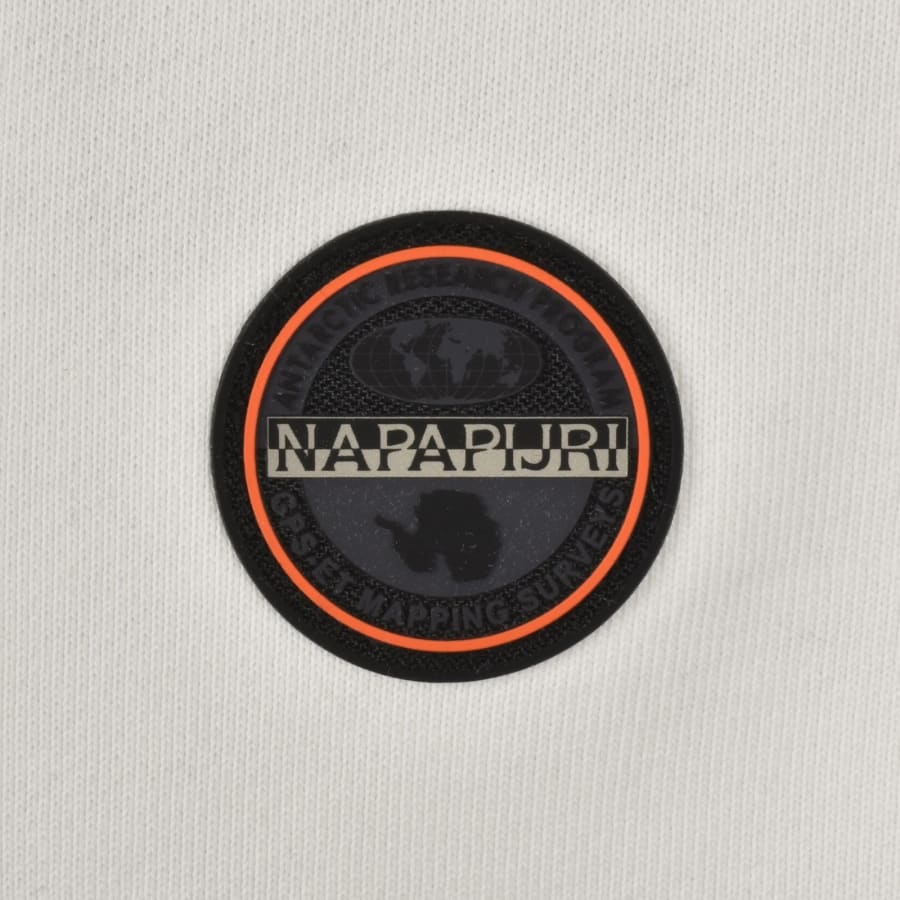 Image number 3 for Napapijri B Badge Hoodie White