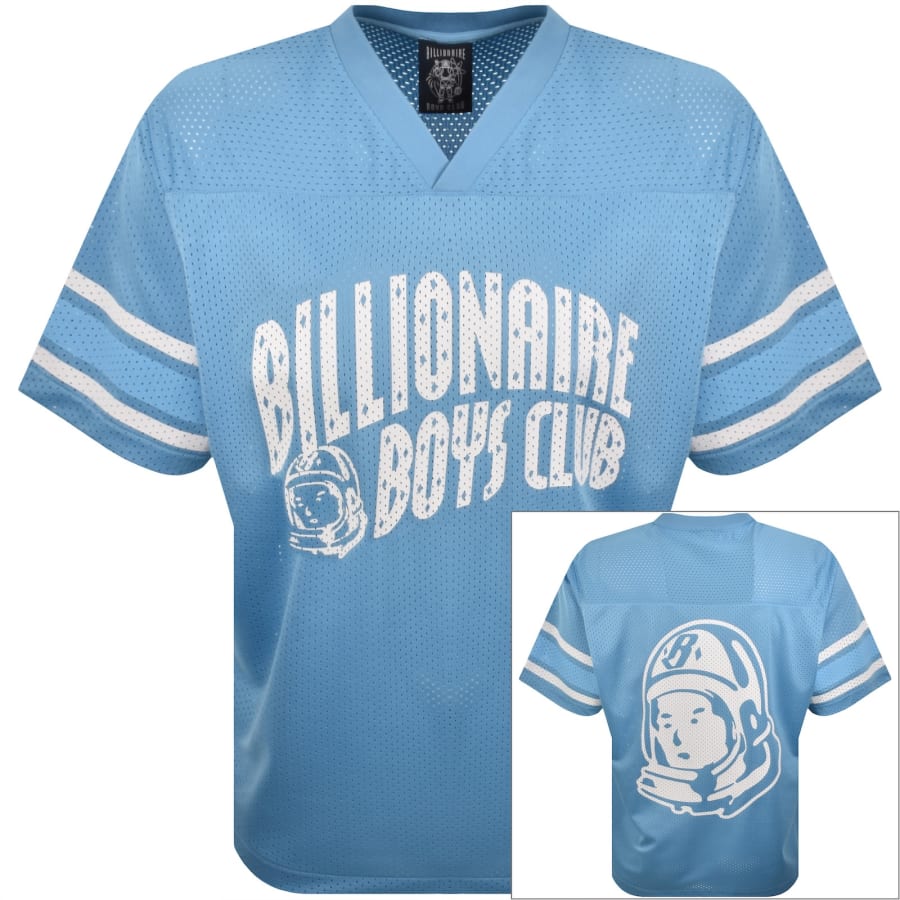 Image number 1 for Billionaire Boys Club Mesh Football T Shirt Blue