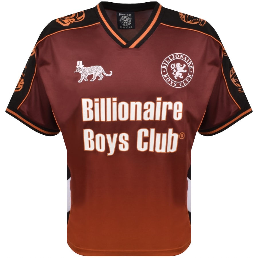Image number 2 for Billionaire Boys Club Football T Shirt Red