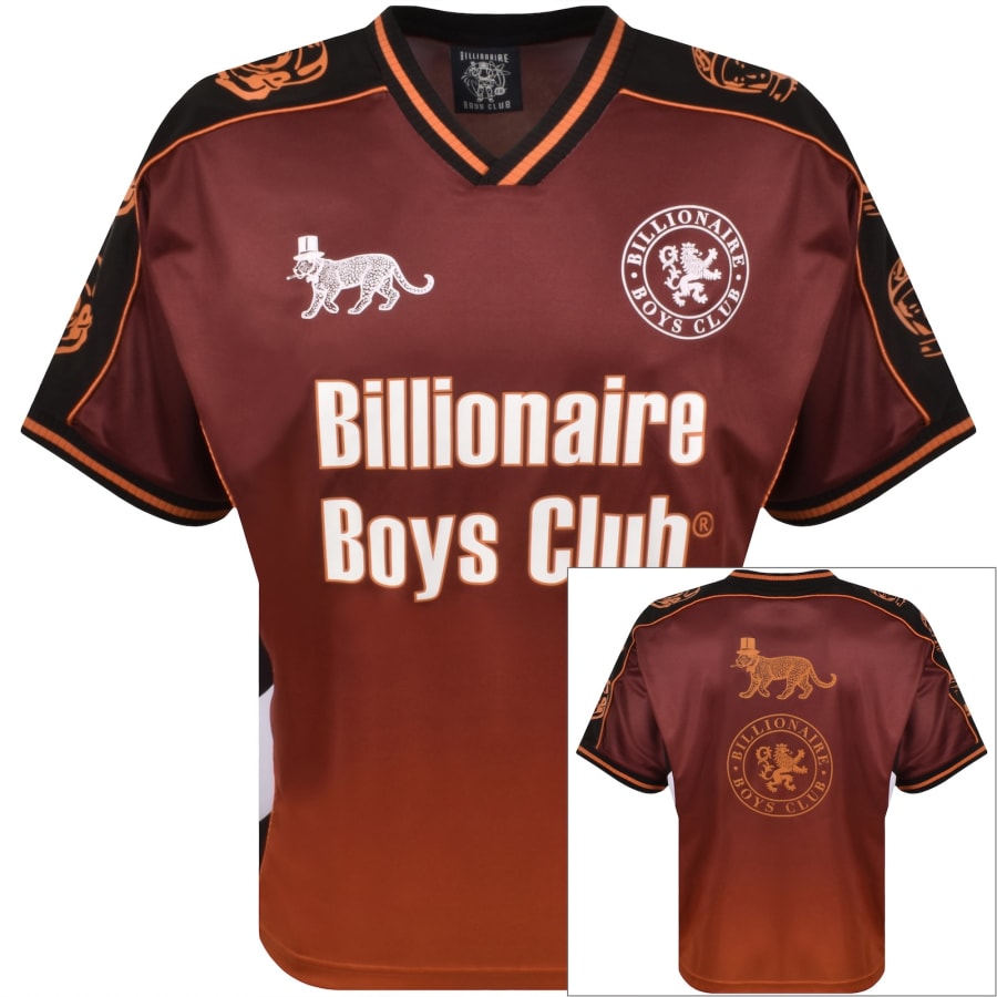 Image number 1 for Billionaire Boys Club Football T Shirt Red