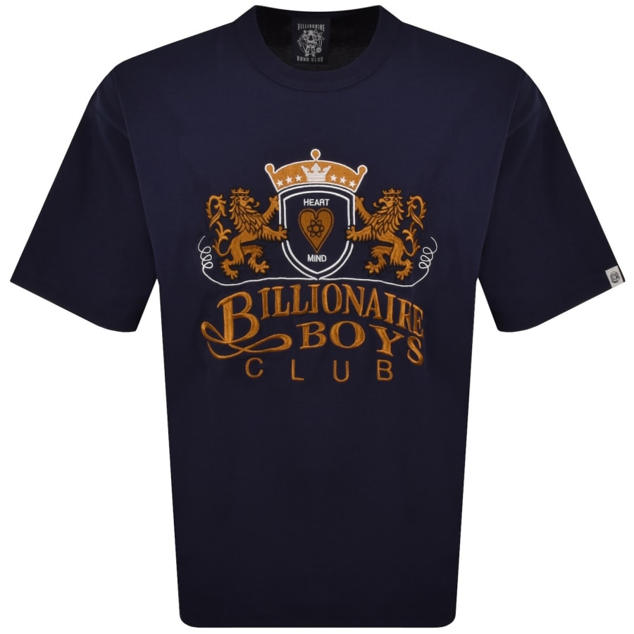 Image number 1 for Billionaire Boys Club Crest T Shirt Navy