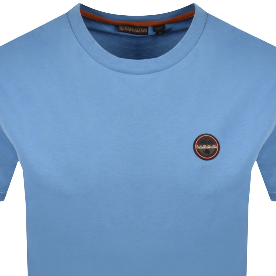 Image number 2 for Napapijri S-Badge T Shirt Blue