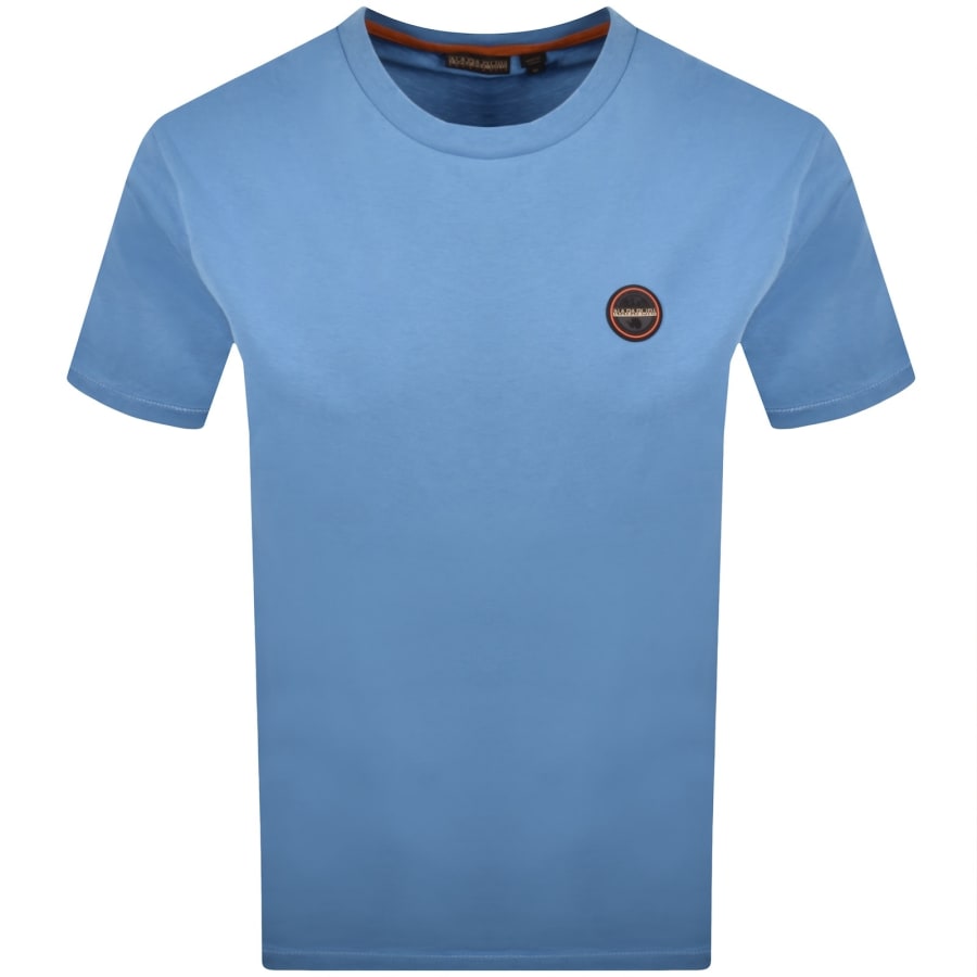 Image number 1 for Napapijri S-Badge T Shirt Blue