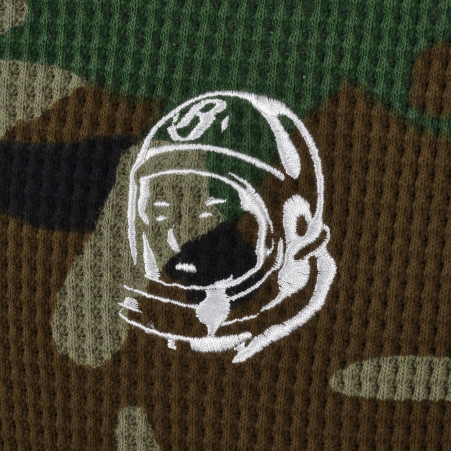 Image number 3 for Billionaire Boys Club Camo Waffle T Shirt Green