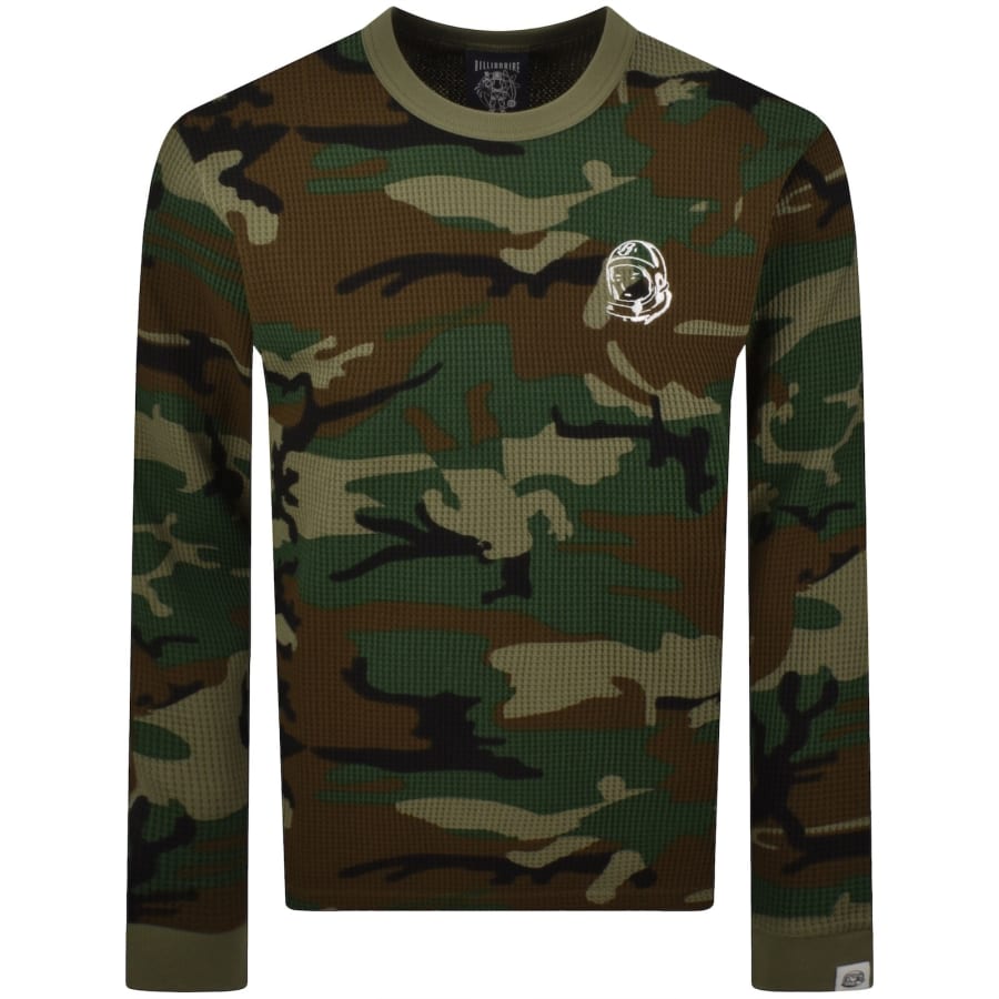Image number 1 for Billionaire Boys Club Camo Waffle T Shirt Green
