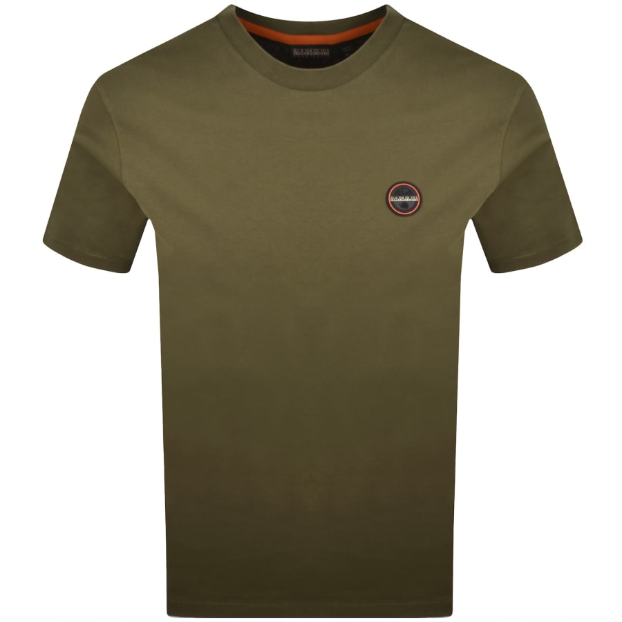 Image number 1 for Napapijri S-Badge T Shirt Green