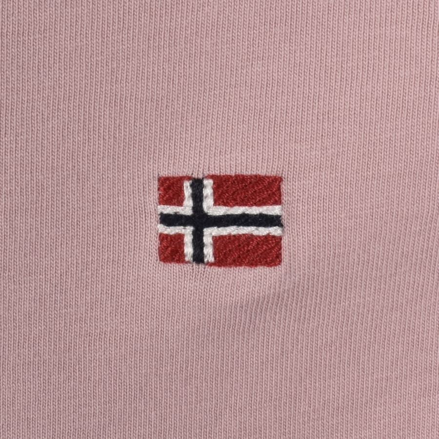 Image number 3 for Napapijri Salis Sum Logo T Shirt Pink