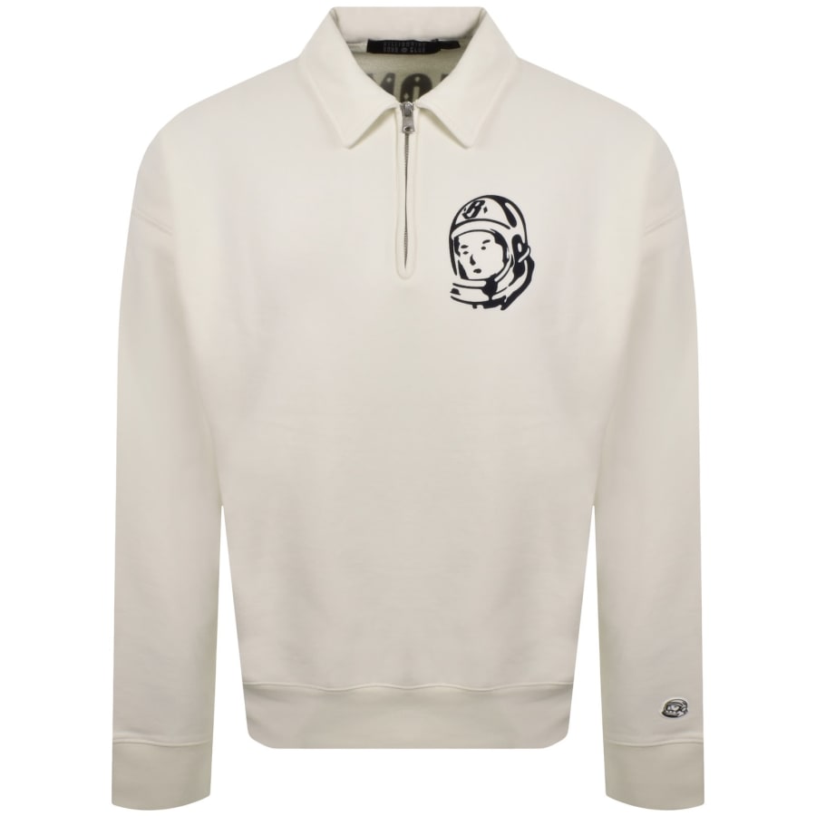 Image number 2 for Billionaire Boys Club Quarter Zip Sweatshirt Cream