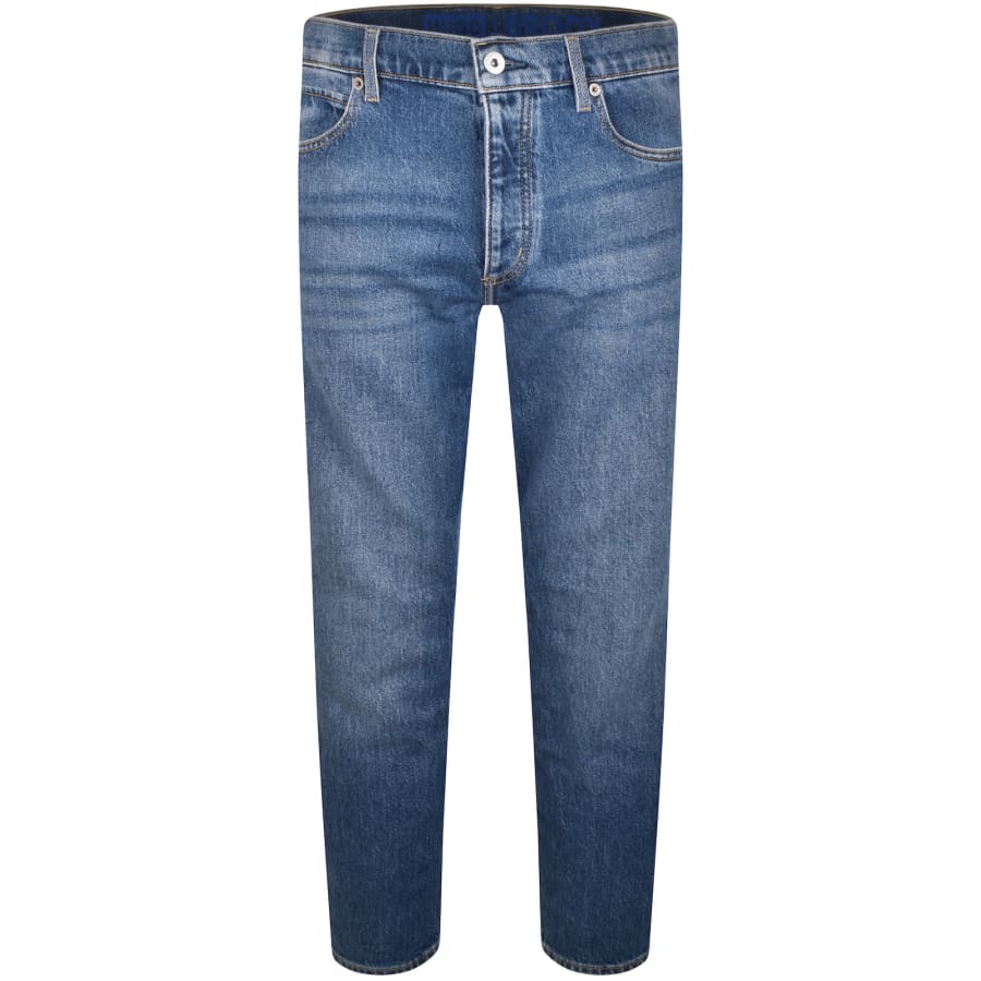 Image number 2 for HUGO Blue Brody Tapered Mid Wash Jeans Blue