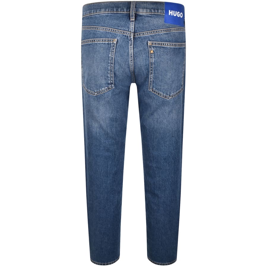 Image number 3 for HUGO Blue Brody Tapered Mid Wash Jeans Blue