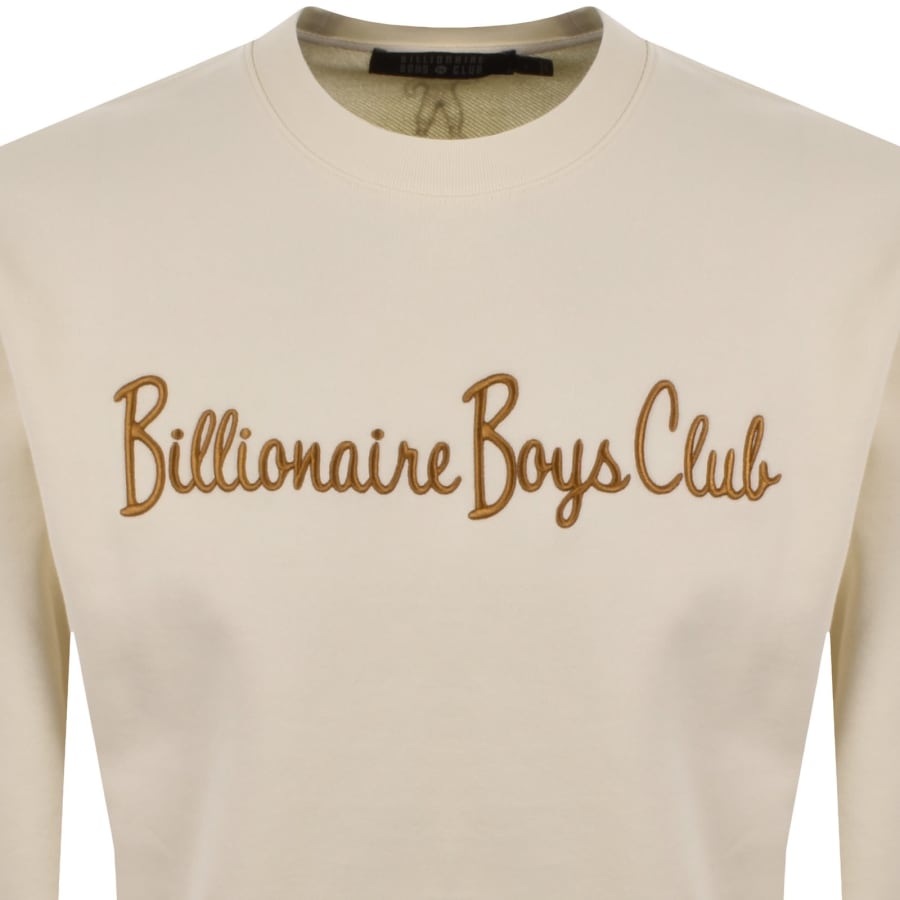 Image number 2 for Billionaire Boys Club Crewneck Sweatshirt Ecru