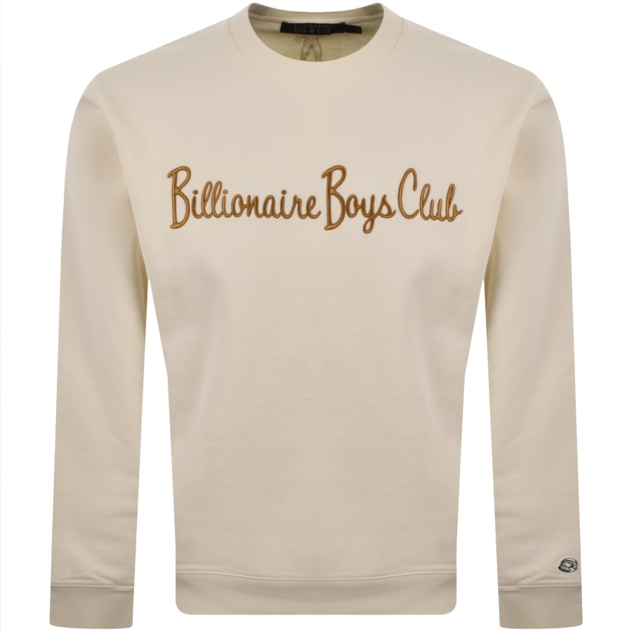Image number 1 for Billionaire Boys Club Crewneck Sweatshirt Ecru