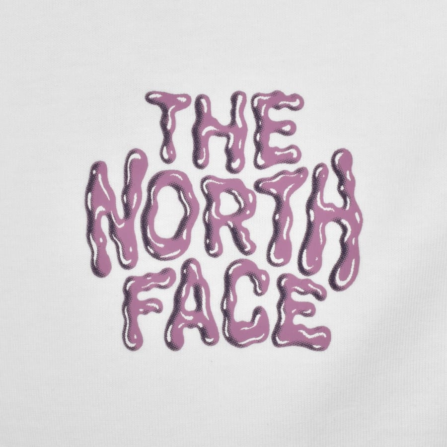 Image number 3 for The North Face Drip Logo T Shirt White