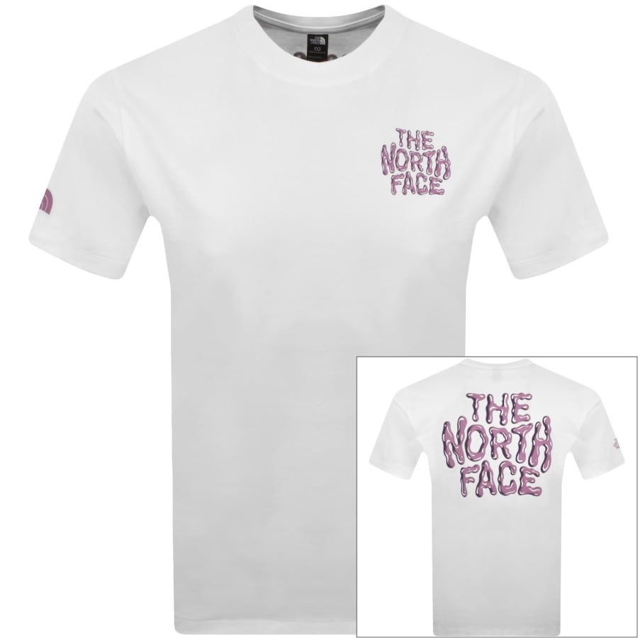 Image number 1 for The North Face Drip Logo T Shirt White