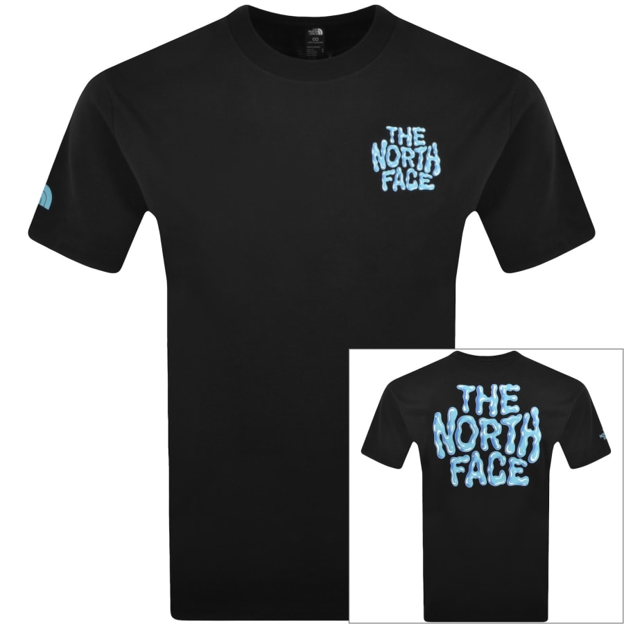 Image number 1 for The North Face Drip Logo T Shirt Black