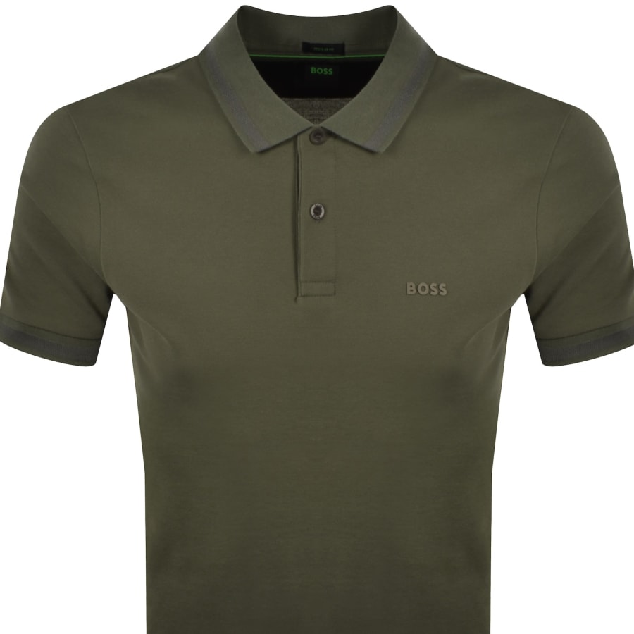 Image number 2 for BOSS Pio 1 Polo T Shirt Green