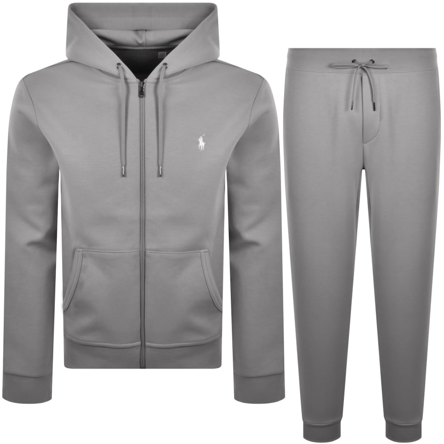 Image number 1 for Ralph Lauren Full Zip Hooded Tracksuit Grey
