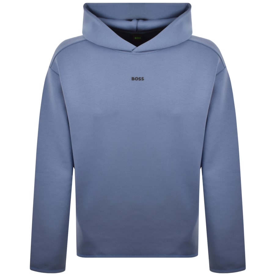 Image number 2 for BOSS Globe Hoodie Light Blue