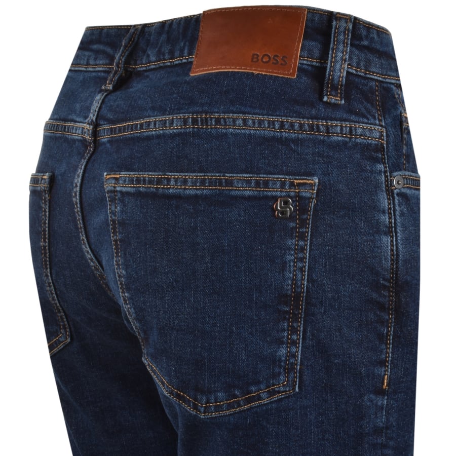 Image number 4 for BOSS Delaware Slim Fit Jeans Dark Blue