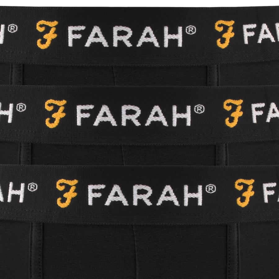 Image number 3 for Farah Chorley 5 Pack Trunks Black