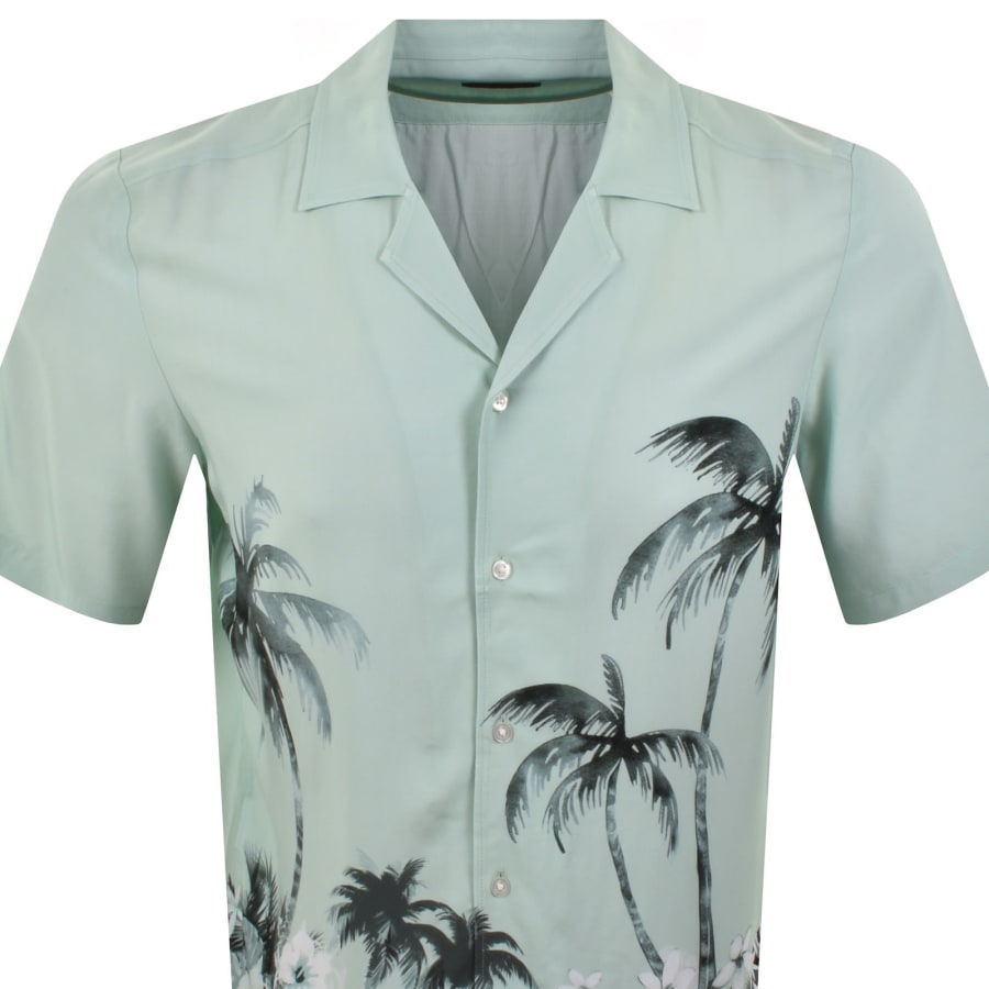 Image number 2 for BOSS Rayer M Short Sleeve Shirt Turquoise