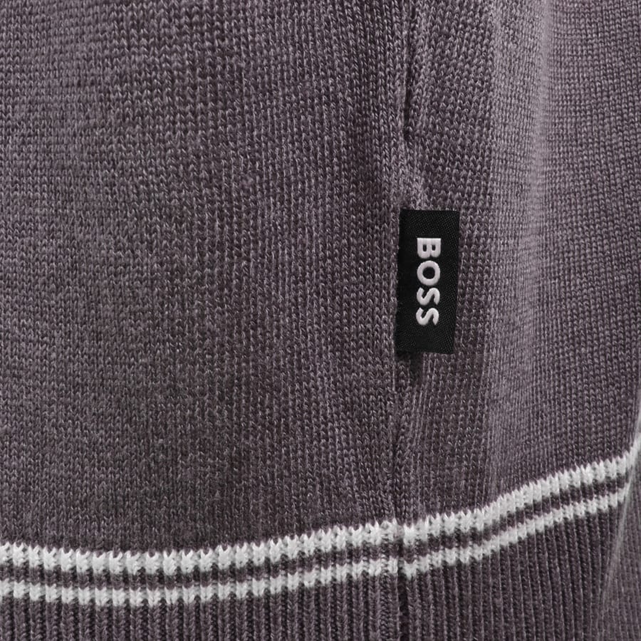 Image number 3 for BOSS Norberto Knit Jumper Medium Purple