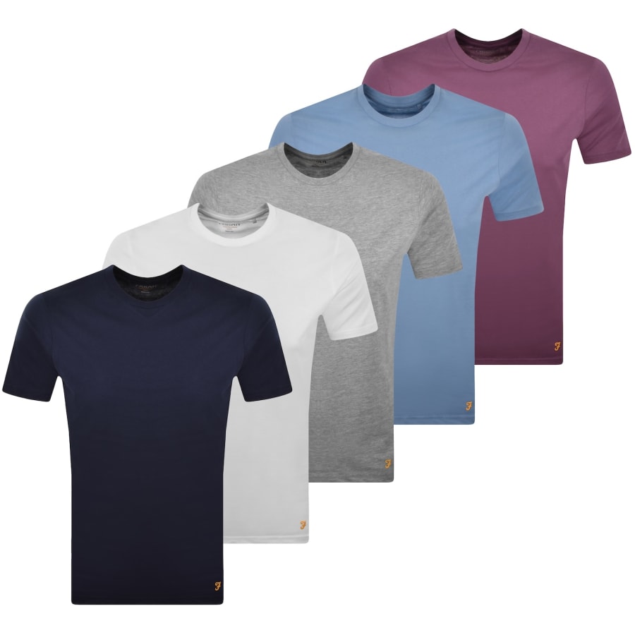 Image number 1 for Farah Merks 5 Pack T Shirts