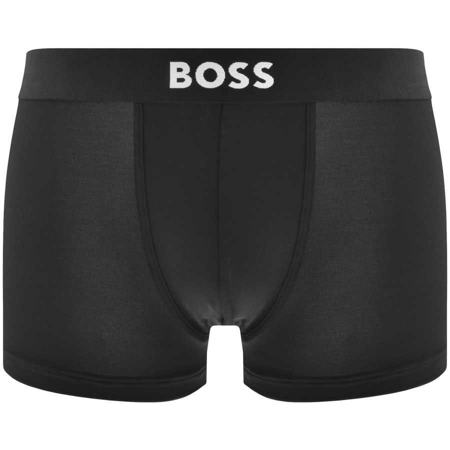 Image number 2 for BOSS One 3 Pack Mircofiber Stretch Trunks Black