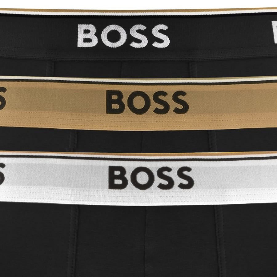 Image number 5 for BOSS Underwear 3 Pack Power Trunks Black