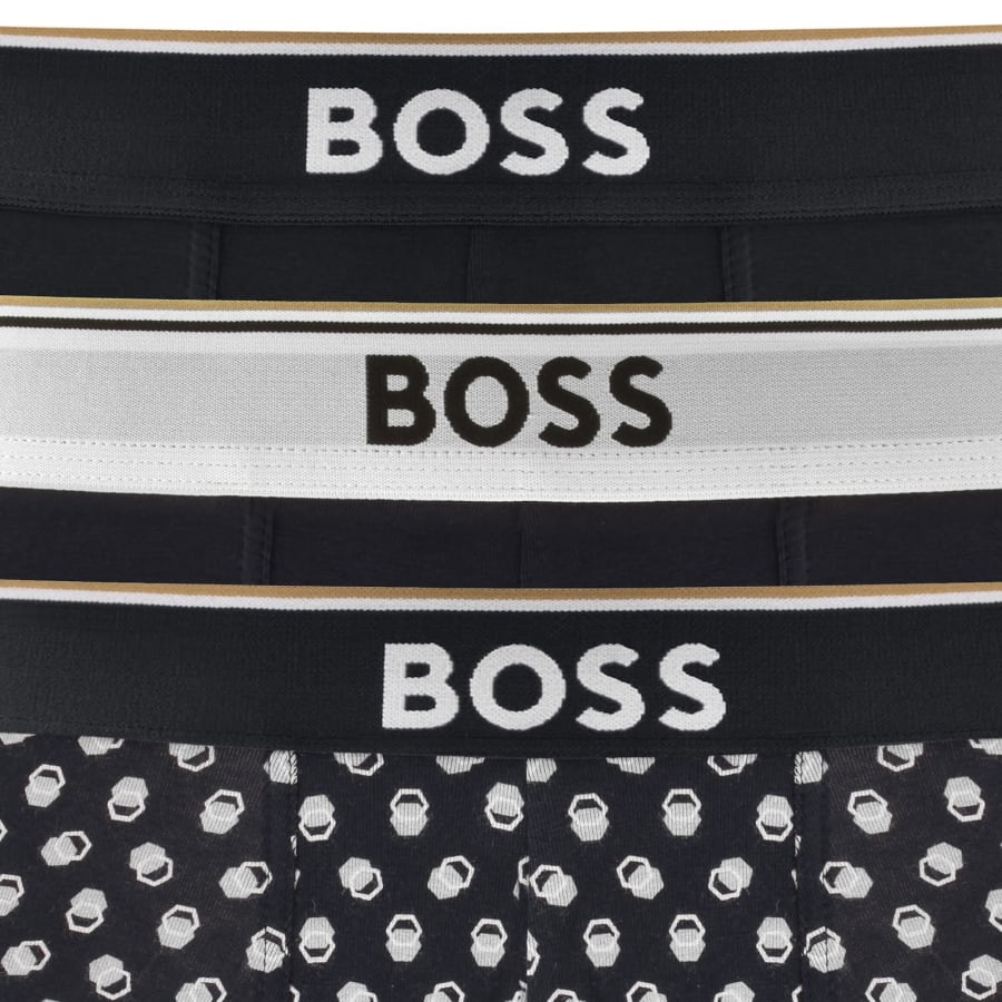 Image number 5 for BOSS Underwear 3 Pack Power Trunks Navy
