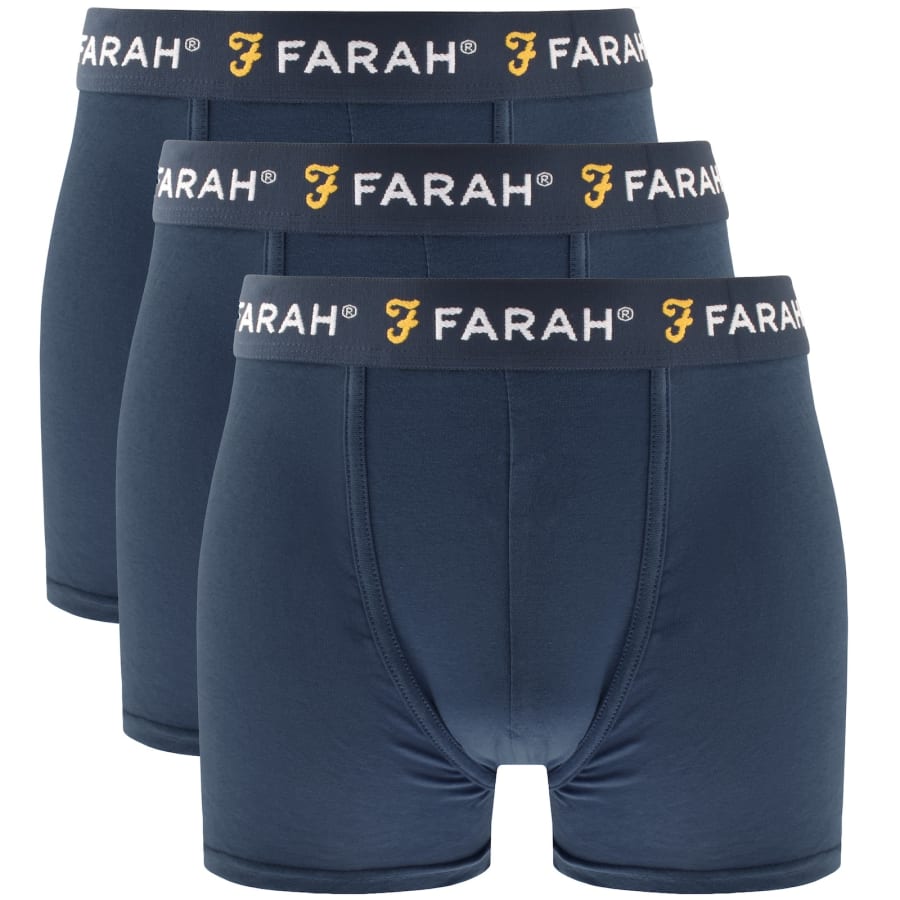 Image number 1 for Farah Aveleer 3 Pack Trunks Navy