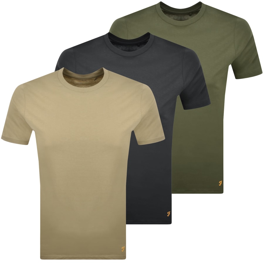 Image number 1 for Farah Cerny 3 Pack T Shirts Multi
