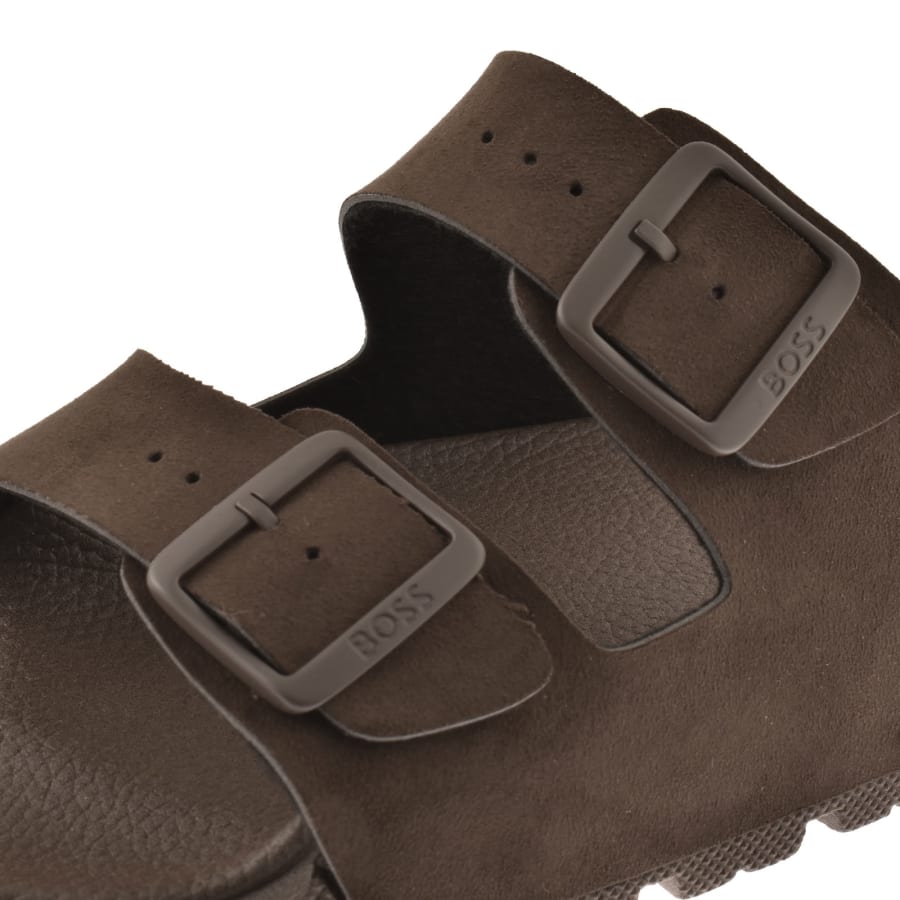 Image number 4 for BOSS Surfley Sandals Dark Brown