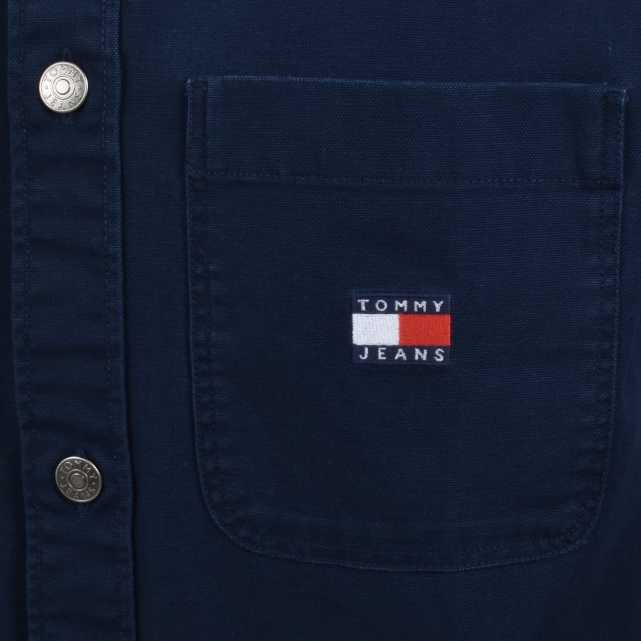 Image number 3 for Tommy Jeans Essential Overshirt Navy