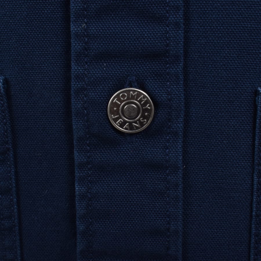 Image number 4 for Tommy Jeans Essential Overshirt Navy