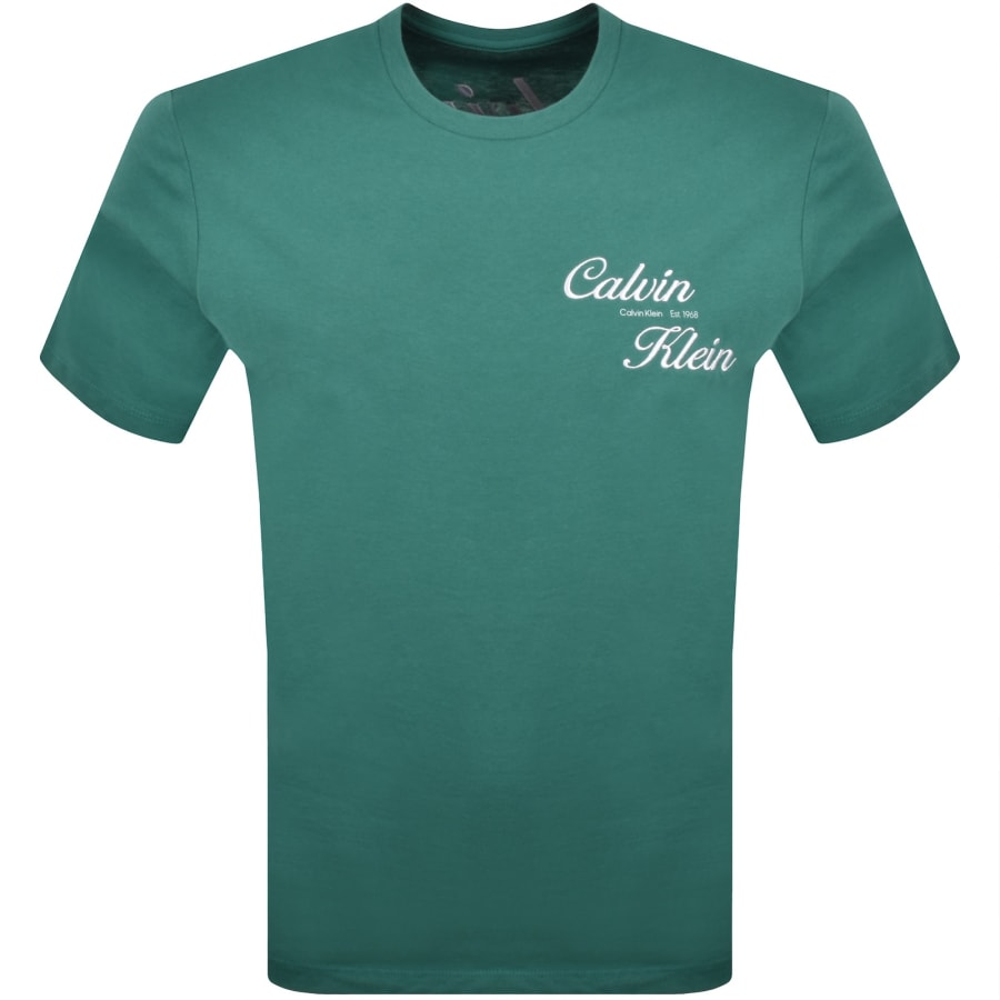 Image number 2 for Calvin Klein Jeans Graphic Logo T Shirt Blue