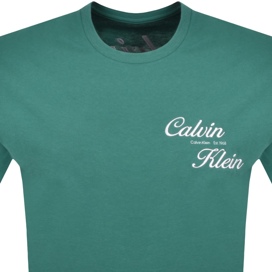 Image number 3 for Calvin Klein Jeans Graphic Logo T Shirt Blue