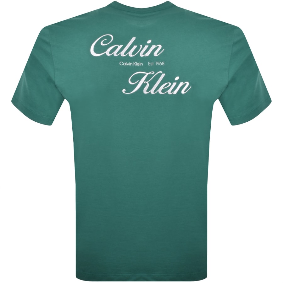 Image number 5 for Calvin Klein Jeans Graphic Logo T Shirt Blue