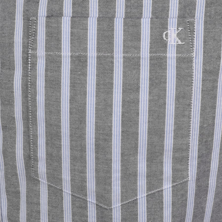 Image number 3 for Calvin Klein Jeans Oxford Striped Shirt Navy