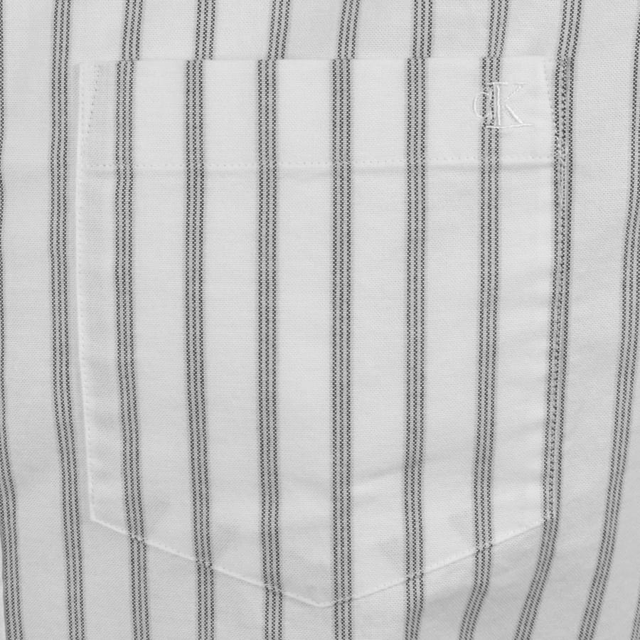 Image number 3 for Calvin Klein Jeans Oxford Striped Shirt White