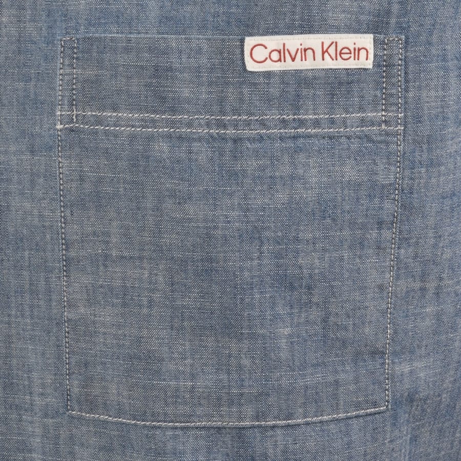 Image number 3 for Calvin Klein Jeans Chambray Shirt Blue