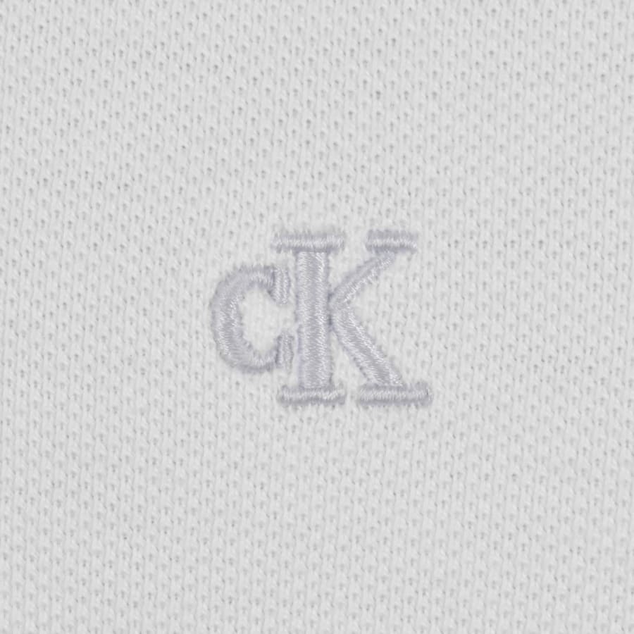 Image number 3 for Calvin Klein Jeans Collar Block Pique Polo White