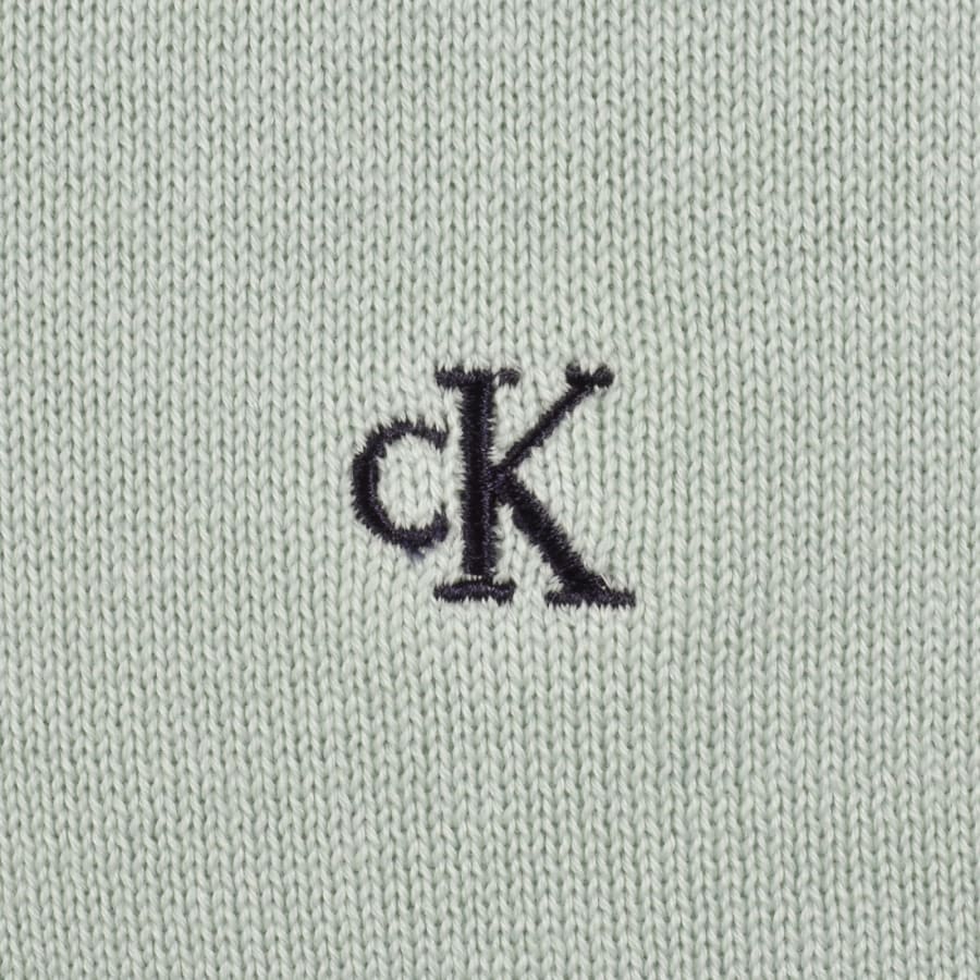 Image number 3 for Calvin Klein Jeans Crew Neck Jumper Green