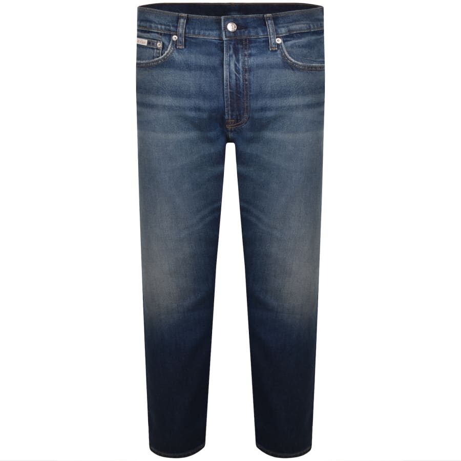 Image number 2 for Calvin Klein Jeans Classic Taper Jeans Dark Blue