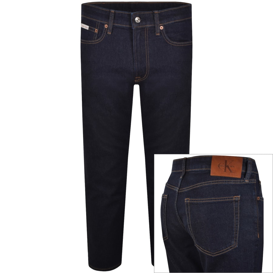 Image number 1 for Calvin Klein Jeans Slim Fit Jeans Dark Blue